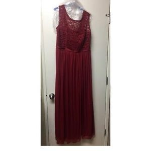 Lace Bridesmaid Dress - Color Apple